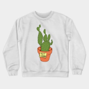 Not a Hugger Opuntia Cactus Crewneck Sweatshirt